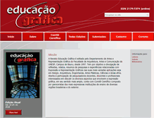 Tablet Screenshot of educacaografica.inf.br